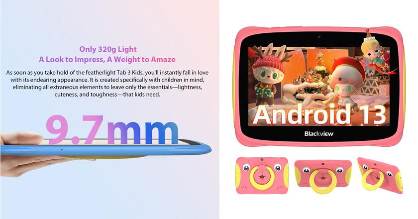 Blackview Tab 3 Kids tablet per bambino di 7 anni