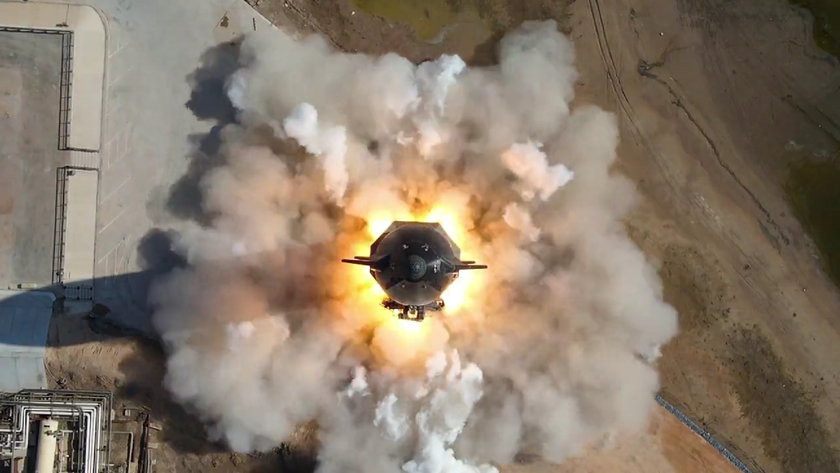 SpaceX провела статические испытания корабля Starship, который в 2025 году отправится на Луну