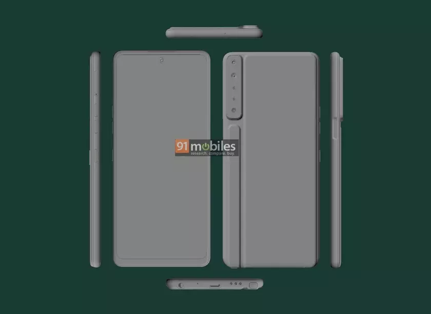 LG Stylo 7 с уникальным внешним видом показался на CAD-рендерах