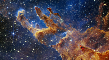 James Webb ha scattato foto straordinarie dei Pilastri della Creazione, a 6500 anni luce dalla Terra