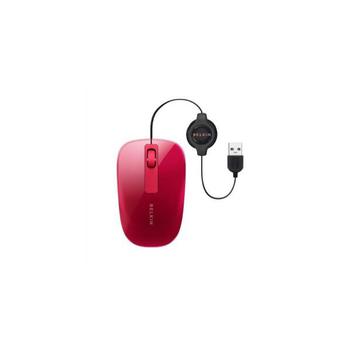 Belkin Retractable Comfort Mouse F5L051 Red USB