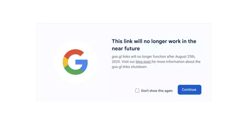Ссылки Google goo․gl перестанут работать в августе 2025 года