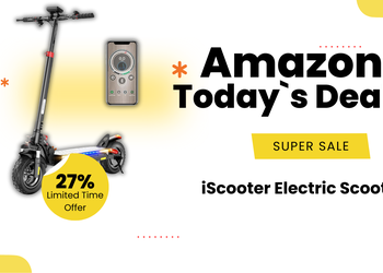 iScooter Electric Scooter iX3 with 27% Off – High-Performance Commuting for Just $474.99!
