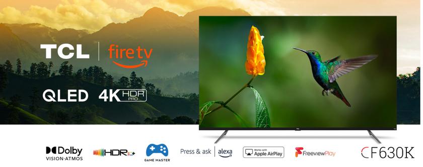 TCL CF6 Series 4K Fire TV: линейка смарт-телевизоров с QLED-панелями до 55 дюймов, поддержкой HDR10+, Amazon Alexa и HDMI 2.1