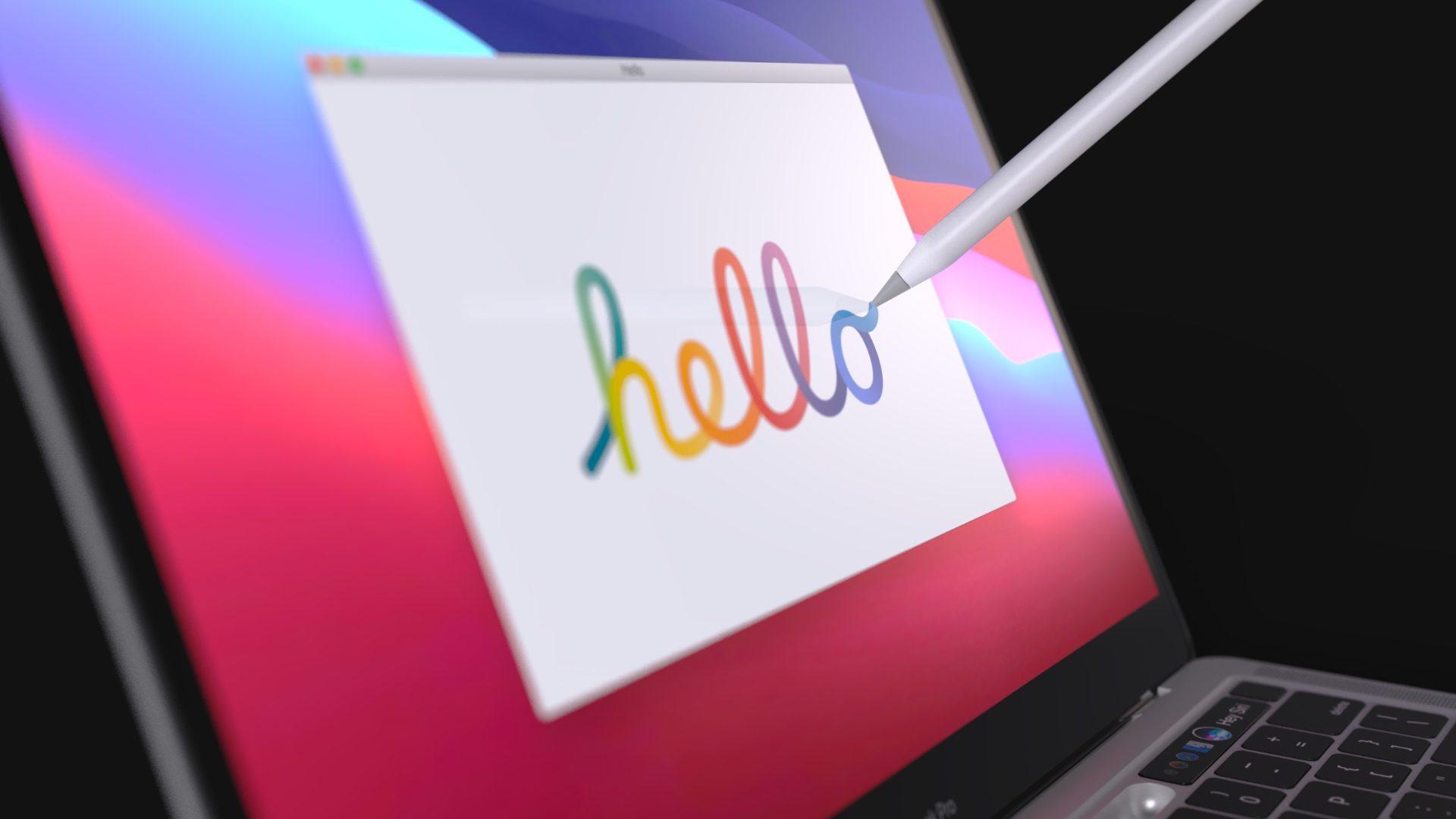 Designer shows renders of first MacBook Pro with Apple Pencil stylus