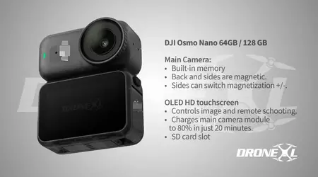 DJI prepares a modular camera Osmo Nano