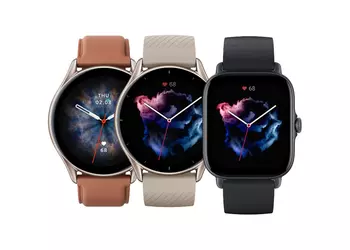 Смарт-часы Amazfit GTS 3, Amazfit GTR 3 и Amazfit GTR 3 Pro получили крупное обновление системы