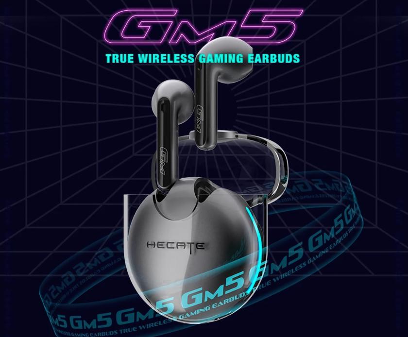 EDIFIER GM5: TWS-наушники с прозрачным кейсом, чипом Qualcomm, Bluetooth 5.2, поддержкой aptX и автономностью до 40 часов за $57