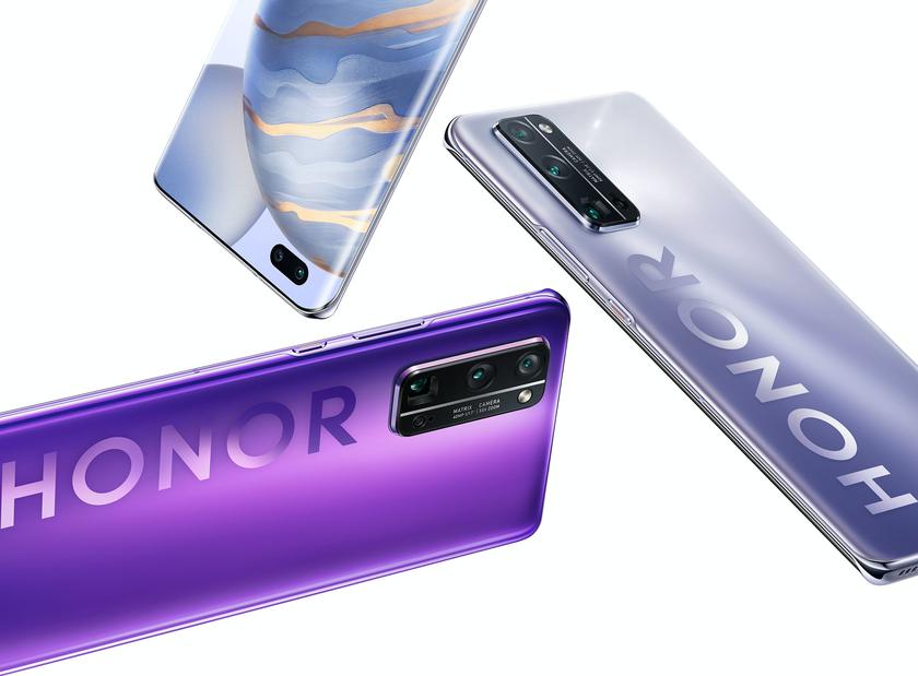 Honor 30, Honor 30 Pro и Honor 30 Pro+: флагманская линейка смартфонов с чипами Kirin 985/990, 5G, OLED-дисплеями на 60/90 Гц, без сервисов Google и ценником от $424