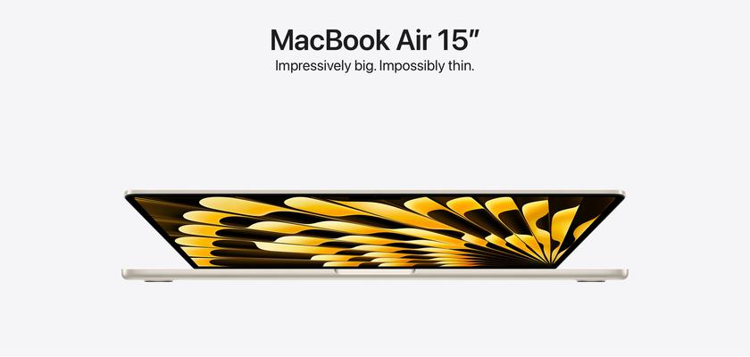 15-дюймовый MacBook Air с чипом M2 поступил в продажу