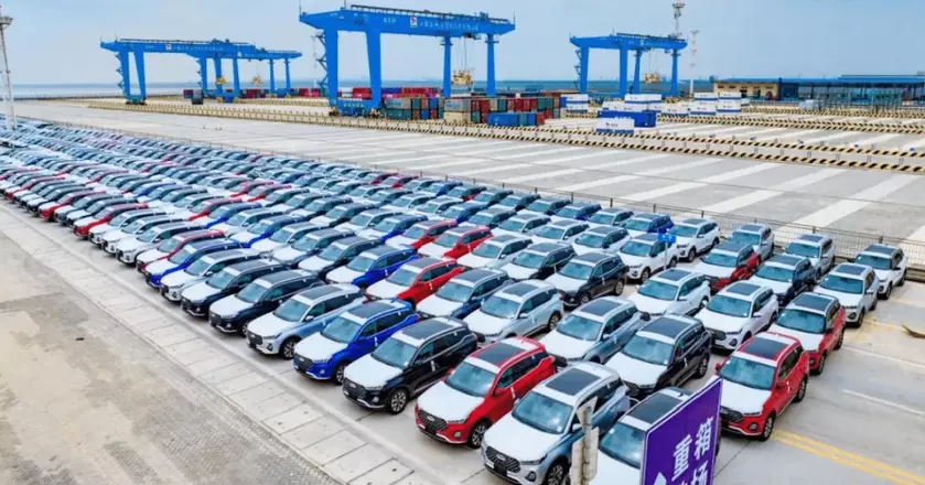 Порт Яньчэн принимает новую партию автомобилей Chery: подробности