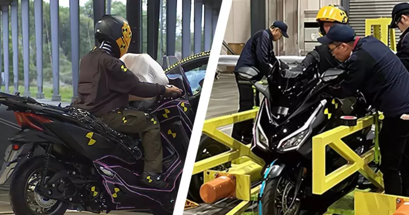 Экстремальный тест: Подушка безопасности для мотоциклов в действии