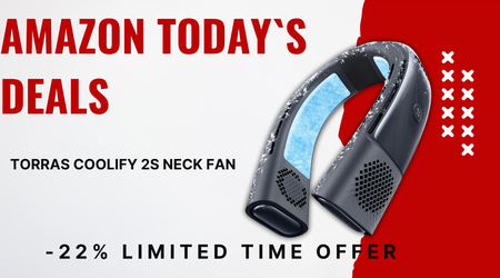 TORRAS COOLiFY 2S Wearable Neck Fan: 28-Hour Cooling Power with 22% Off