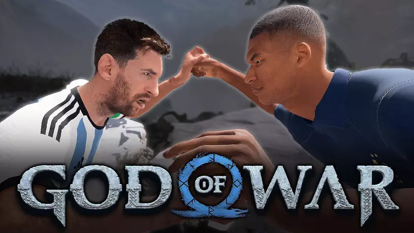 Моддер показал драку Месси и Мбаппе в God of War
