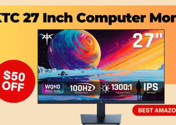 KTC 27 Inch Computer Monitor - Now $50 OFF!