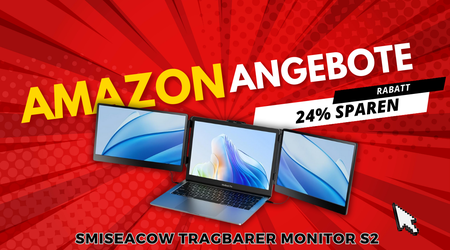 SMISEACOW Tragbarer Monitor S2 mit Dual-Display – Jetzt 72€ Rabatt!