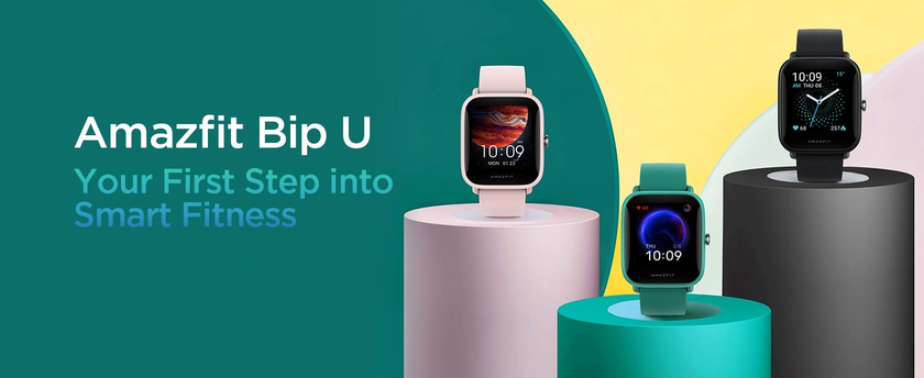 Смарт-часы Amazfit Bip U появились на Amazon до анонса: квадратный корпус, дисплей на 1.43 дюйма и автономность до 9 дней