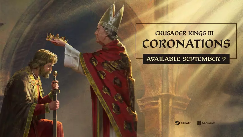 Новый постер Crusader Kings III: Coronations — загадки средневековых коронаций