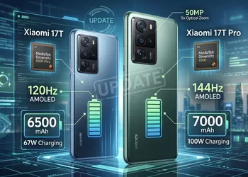 Xiaomi 17T и 17T Pro: гигантские батареи, Dimensity 9500 и кусачая цена