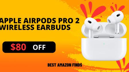 Apple AirPods Pro 2 Wireless Earbuds - Now $80 Discount Prime Big Deal