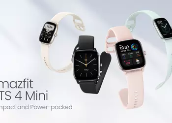 Amazfit GTS 4 Mini: AMOLED-дисплей, GPS, автономность до 45 дней и поддержка Amazon Alexa за $99