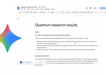 Google Docs научился «читать вслух»: новая функция Gemini превращает документы в аудио