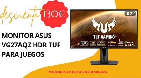 ¡ASUS VG27AQZ HDR TUF monitor de juegos con un descuento de 130€ Oferta por tiempo limitado!