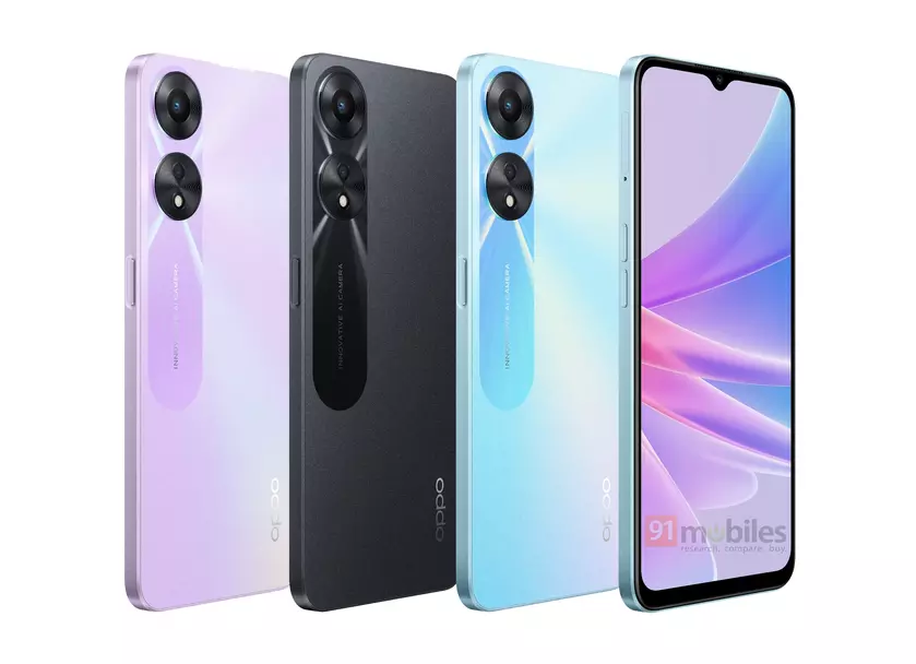 Инсайдер раскрыл внешний вид и характеристики OPPO A58: бюджетный смартфон с чипом Dimensity 700 и экраном на 90 Гц