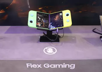 Samsung показала концептуальную игровую консоль Flex Gaming которая складывается пополам
