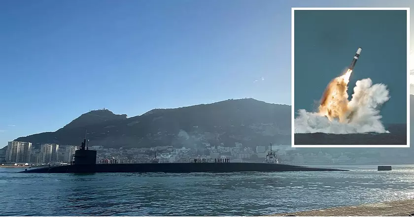 Атомная субмарина USS Rhode Island вошла в Средиземное море – она может нести 24 межконтинентальные ядерные ракеты Trident II дальностью 18 000 км