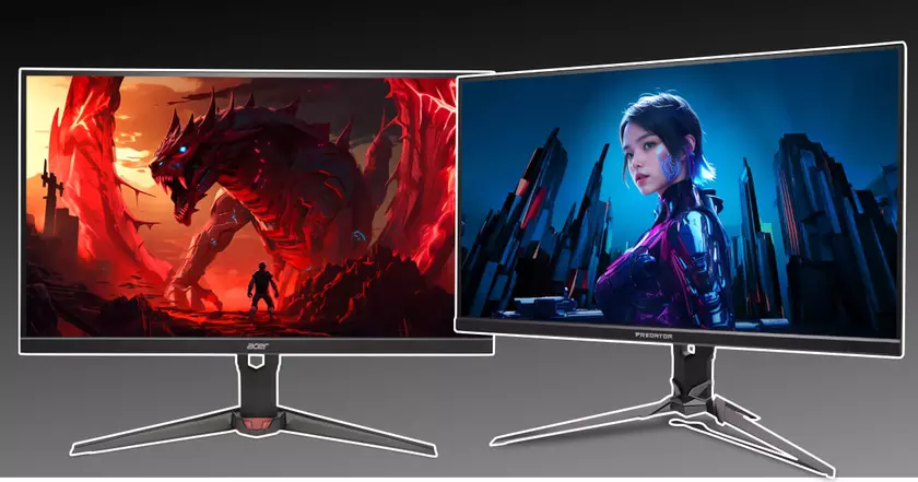 Acer представила два новых игровых монитора: 4K для эстетов и 600 Гц для киберспортсменов