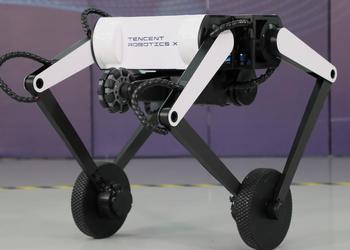 Tencent показала робота-акробата на двух колёсах, который может прыгать и делать сальто