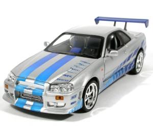 1:10 Jada Toys Fast & Furious Brian's Nissan Skyline GT-R Drift RC Car