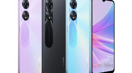 Un insider ha revelado el aspecto y las características del OPPO A58: un smartphone económico con un chip Dimensity 700 y una pantalla de 90 Hz