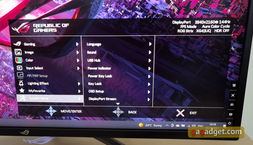 Recensione ASUS ROG Strix XG43UQ: il miglior monitor per le console di gioco di prossima generazione-42
