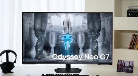 Samsung introduced the Odyssey Neo G7 (G70NC): 43-inch gaming monitor with 4K Mini LED screen at 144 Hz for $982