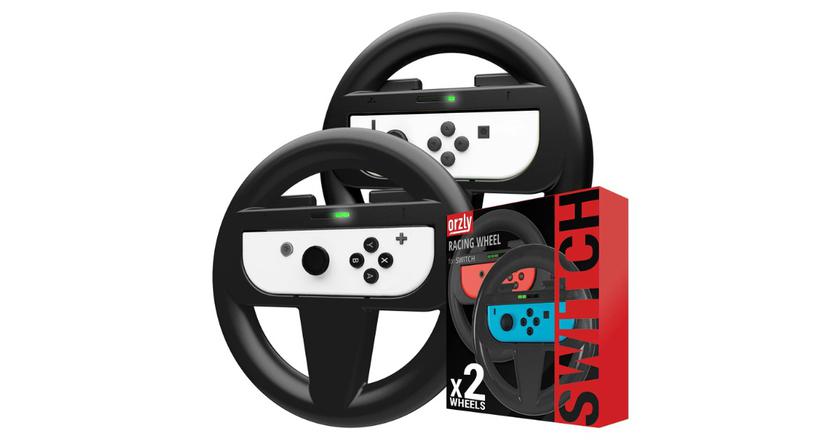 Orzly CD-ROM best steering wheel for nintendo switch
