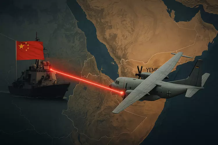 A Chinese ship "illuminated" a Bundeswehr ...