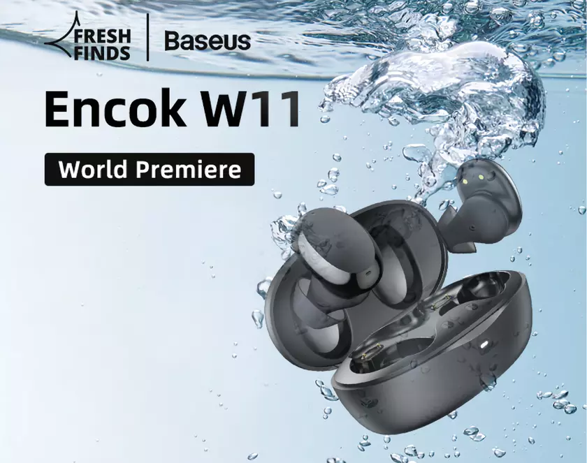 Baseus Encok W11 TWS: защита IPX8, беспроводная зарядка и акционный ценник в $23