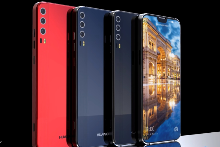 Новые изображения Huawei P20 (P11) с тремя камерами