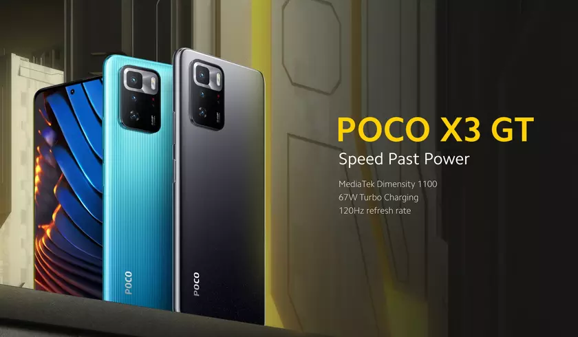 POCO X3 GT с чипом MediaTek Dimensity 1100 и 67-ваттной зарядкой уже можно купить на AliExpress за $249