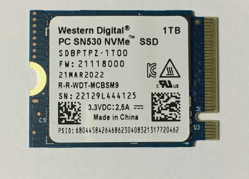 Western Digital SN530 steam deck ssd