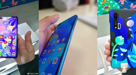 Huawei Nova 6 5G з'явився на «живих» фото: виріз для подвійної селфі-камери та сканер на бічній стороні