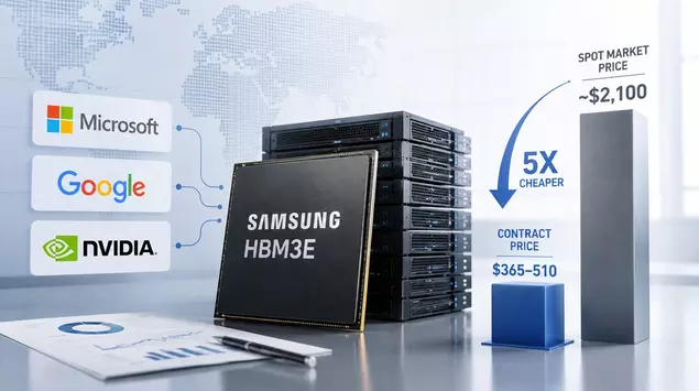 Samsung locked up its memory supply ...