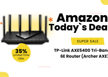 TP-Link AXE5400 Tri-Band WiFi 6E Router (Archer AXE75) - Save $70 Today!