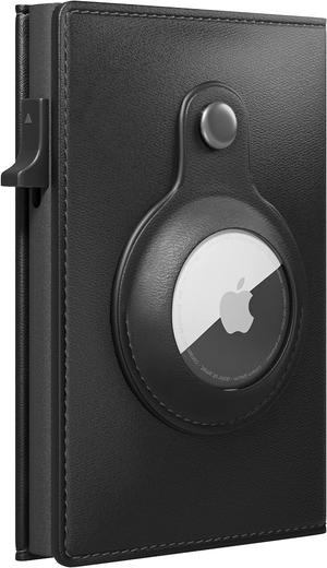 RFID Leather Wallet with Apple AirTag Slot