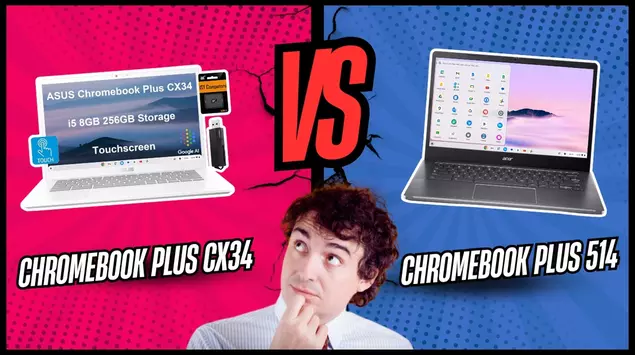 Asus Chromebook Plus CX34 vs Acer ...