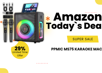 PPMIC Karaoke Machine MS75 – Outstanding $40 Discount on Professional Audio Fun!