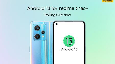 realme 9 Pro+ received an Android 13 update with the new realme UI 4.0