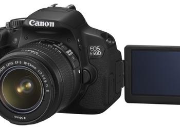 Зеркалка Canon EOS 650D: 18 МП, гибридный автофокус и поворотный сенсорный экран